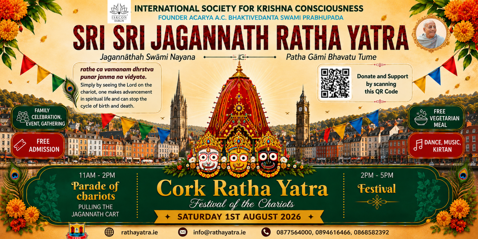 Cork Ratha Yatra 2026: Festival of the Chariots