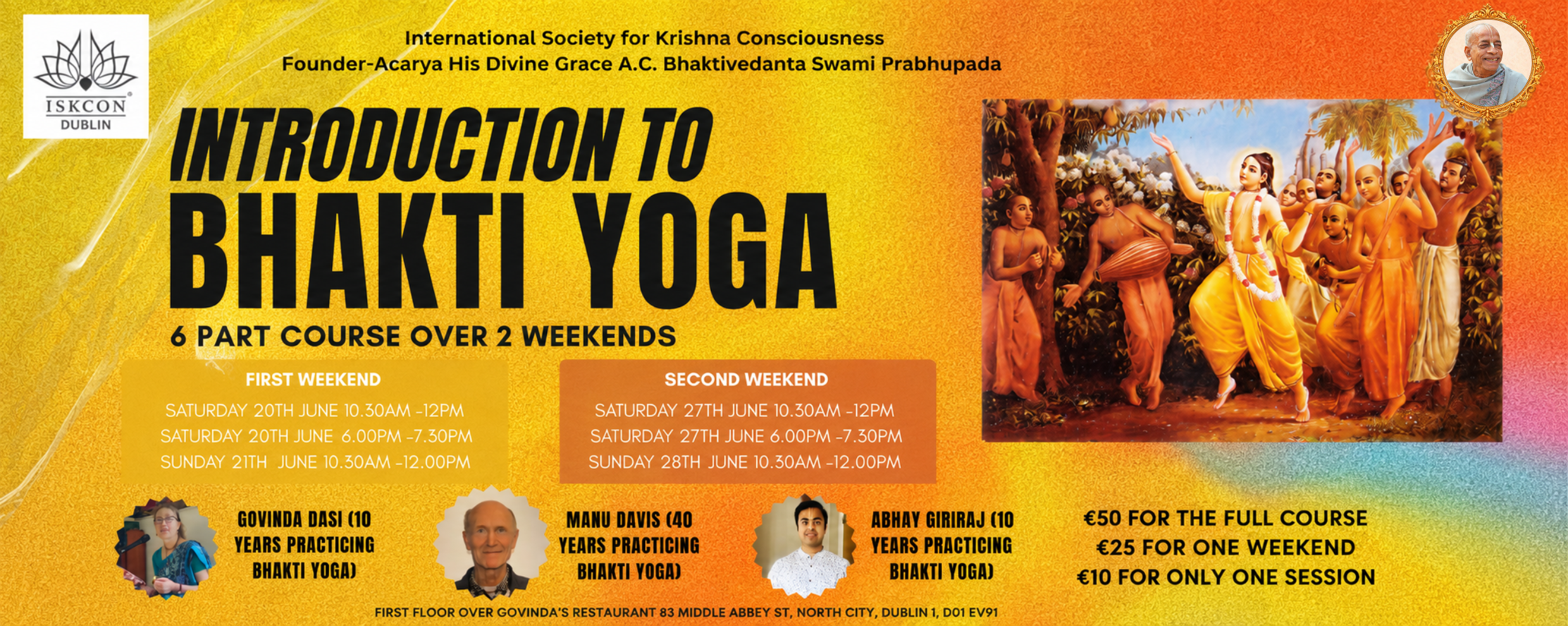 Introduction to Bhakti Yoga - Single Session Ticket: