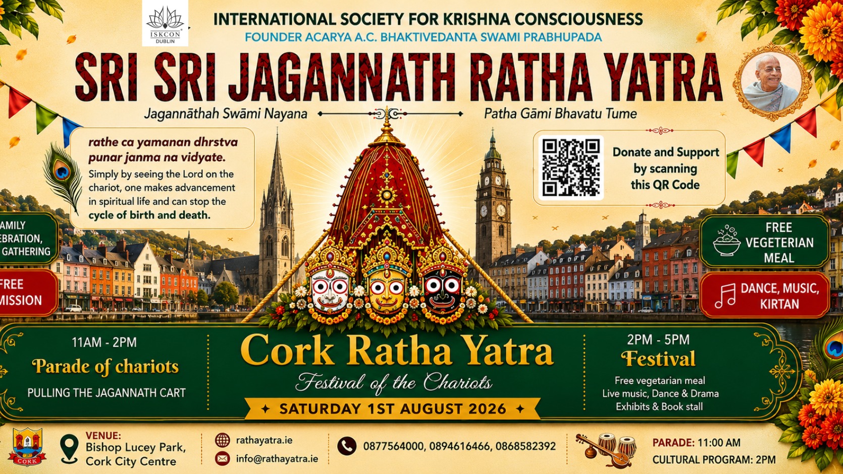 Cork Ratha Yatra 2026: Festival of the Chariots